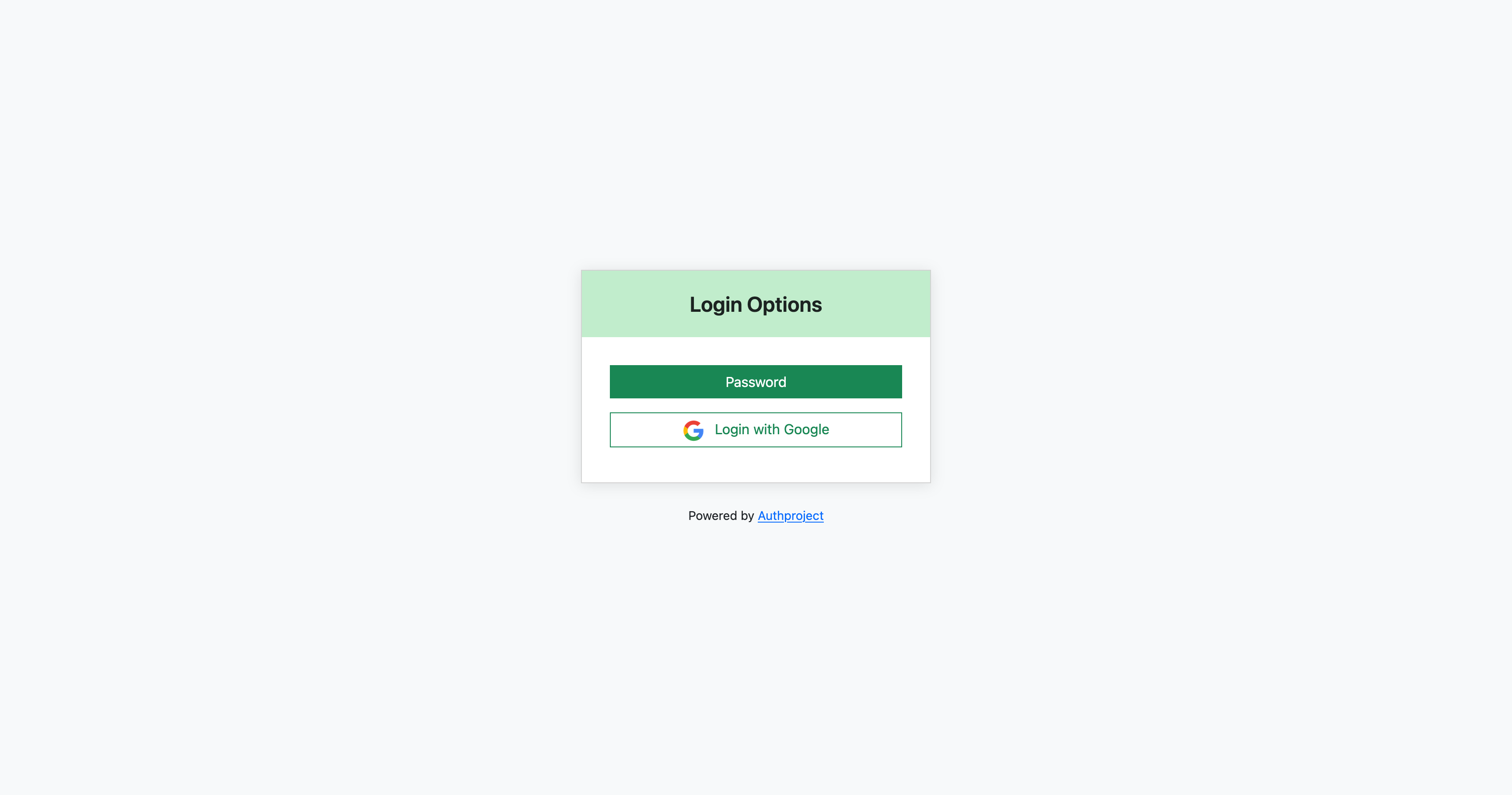 Test Login with Google
