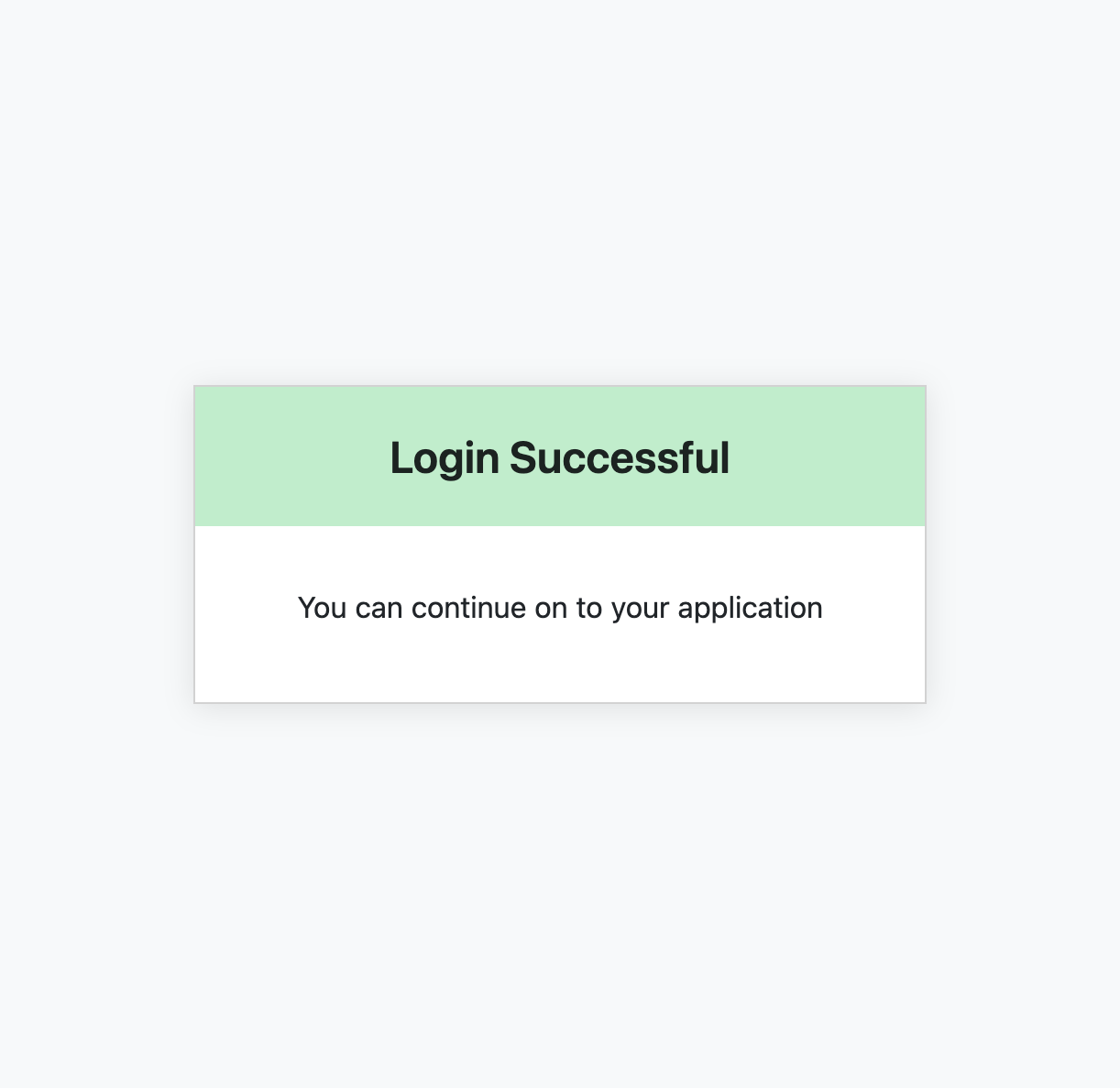 Login Success