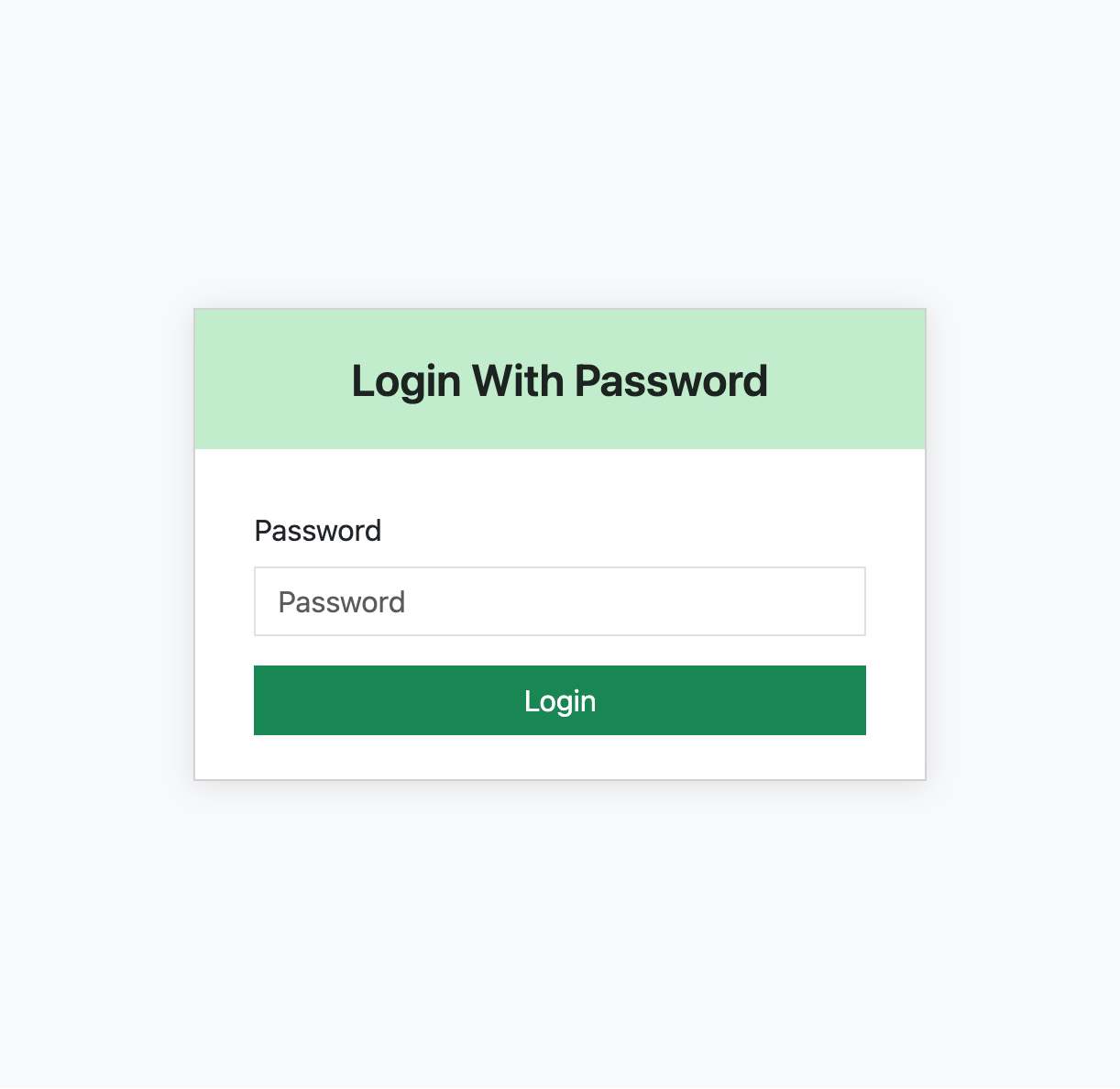 Enter Password